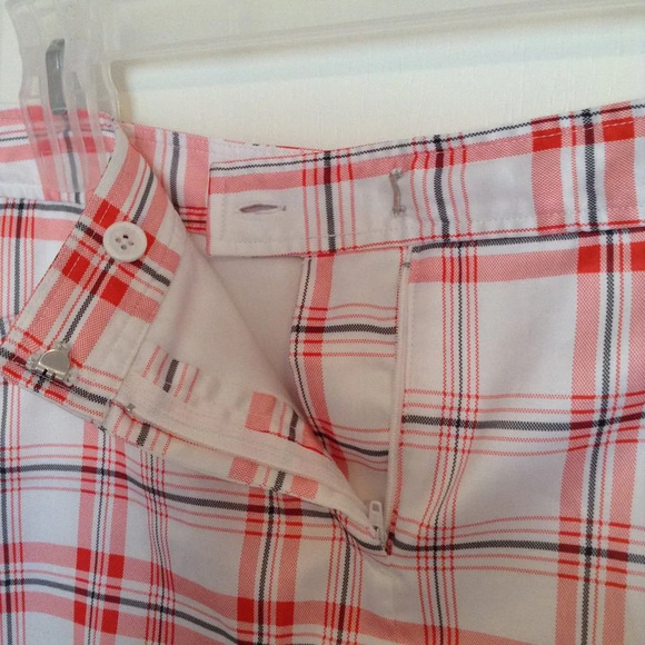 IZOD PerformX Women's Golf Golfing Tennis Skort Stretch Skirt Size 12 White Red - Picture 2 of 8